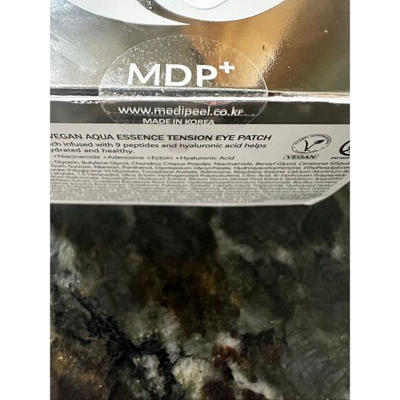 MDP+ PEPTIDE 9 VEGAN AQUA ESSENCE TENSION EYE PATCH, Niacinamide, eye mask 3.38 - Picture 5 of 5